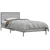 vidaXL Estructura de cama con cabecero Sonoma gris 80 x 200 cm