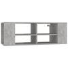 vidaXL Mueble pared TV madera contrachapada gris hormig&oacute;n 102x35x35 cm