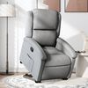 vidaXL Sill&oacute;n reclinable elevable de tela gris claro