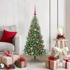 vidaXL &Aacute;rbol de Navidad con 150 LED con soporte Verde 120 cm PVC