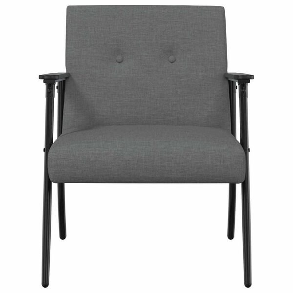 vidaXL sillón Gris oscuro 59 x 75 x 78 cm tela