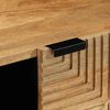 vidaXL Mesa de centro madera maciza de mango negra 100x54x40 cm marr&oacute;n