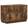 vidaXL Mueble de lavabo para ba&ntilde;o HOORN Roble Ahumado 82 x 41 x 56 cm
