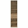 vidaXL Alacena Roble artesanal 45 x 42,5 x 185 cm Madera contrachapada