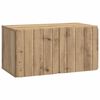 vidaXL Mueble de TV de pared 59,5 x 31 x 30 cm Roble artisan