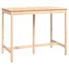 vidaXL Mesa alta de bar de madera maciza de pino 140x80x110 cm