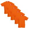 Fruit of the Loom Camiseta infantil original 5 uds naranja talla 128