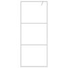 vidaXL Mampara de ducha vidrio ESG transparente plateado 80x195 cm