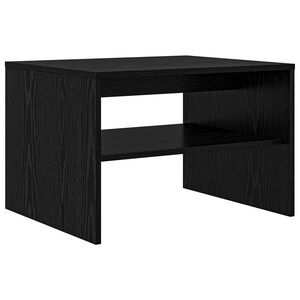 vidaXL Mesa de Caf&eacute; Roble Negro 60 x 50 x 40 cm Madera de ingenier&iacute;a