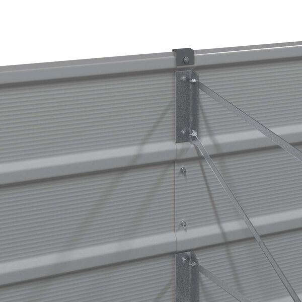 vidaXL Jardinera Gris Claro 480 x 50 x 45 cm Acero Galvanizado