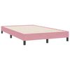 vidaXL Cama box spring con colch&oacute;n terciopelo rosa 120x220 cm