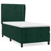 vidaXL Cama box spring con colch&oacute;n terciopelo verde oscuro 80x200 cm