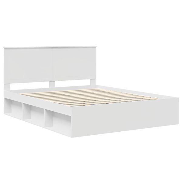 vidaXL Estructura de cama 160 x 200 cm Madera de pino macizo