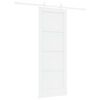 vidaXL Puerta Corredera 73,5 x 198,5 cm Madera de ingenier&iacute;a Blanco
