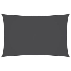 vidaXL Toldo de vela rectangular tela Oxford gris antracita 2,5x5 m