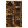 vidaXL Mueble colgante con estante Roble ahumado 59 x 20 x 100 cm