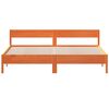 vidaXL Cama sin colch&oacute;n madera maciza de pino marr&oacute;n cera 180x200 cm