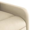 vidaXL Sill&oacute;n de masaje reclinable de tela crema