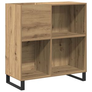vidaXL Mueble para discos de vinilo Roble artisan 84,5 x 38 x 89 cm