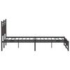 vidaXL Estructura de cama sin colch&oacute;n metal roble marr&oacute;n 180x200 cm