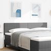vidaXL Cabecero con cabecera Gris Claro 180 cm Cuero sint&eacute;tico