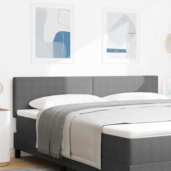 vidaXL Cabecero con cabecera Gris Claro 180 cm Cuero sint&eacute;tico