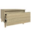 vidaXL Mesas auxiliares 2 uds madera roble Sonoma 50x46x35 cm