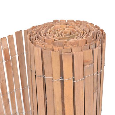 vidaXL Vallas de bambú 2 unidades 100x400 cm
