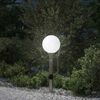 vidaXL Baliza luminosa con sensor y toma de corriente, 80 cm, acero inoxidable, IP44