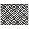 vidaXL Alfombra de exterior ARAKIL Blanco y negro 300 x 400 cm PP