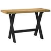vidaXL Escritorio NOAIN patas en X madera maciza pino 120x50x75 cm
