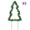 vidaXL &Aacute;rbol de Navidad lde uces con estacas 3 uds 50 LED 30 cm