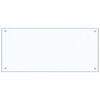 vidaXL Protector contra salpicaduras cocina vidrio templado 90x40 cm
