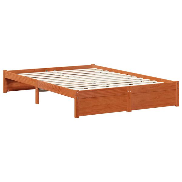 vidaXL Estructura de cama con caj&oacute;n Marr&oacute;n cera 160 x 200 cm