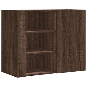vidaXL Armario de pared madera de ingenier&iacute;a marr&oacute;n roble 75x35x60 cm