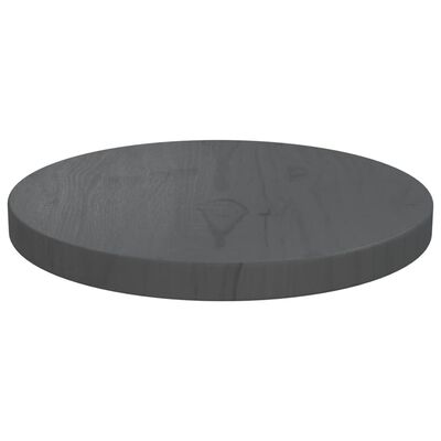 vidaXL Superficie de mesa madera maciza de pino gris Ø30x2,5 cm