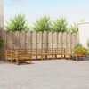 vidaXL Conjunto de sof&aacute;s de exterior 10 pcs Natural