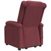 vidaXL Sill&oacute;n de masaje elevable tela rojo tinto