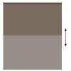vidaXL Estor Enrollable Opaco Color Caf&eacute; 140x130 cm Tela Ancho 136,6cm