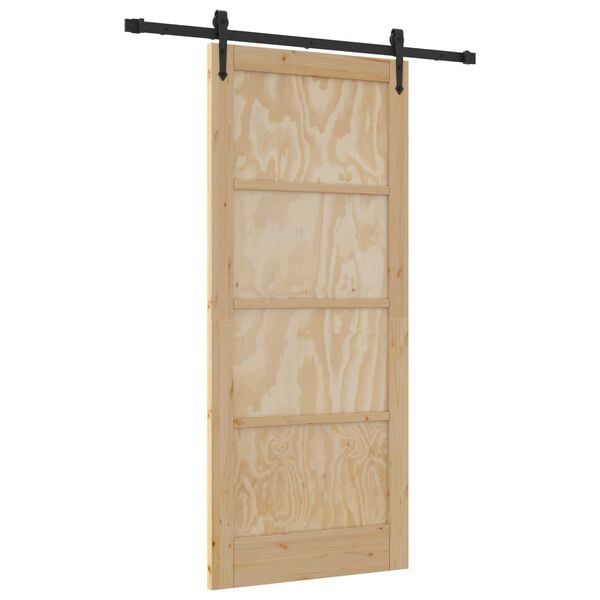 vidaXL Puerta Corredera ORKDAL Marr&oacute;n 86 x 198,5 cm