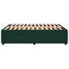 vidaXL Estructura cama sin colch&oacute;n terciopelo verde oscuro 140x200 cm