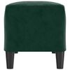 vidaXL Banco de terciopelo verde oscuro 100x35x41 cm