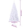 vidaXL &Aacute;rbol de Navidad artificial con 300 LED 240 cm PVC y Acero