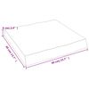 vidaXL Tablero de mesa madera maciza borde natural 40x40x(2-6) cm