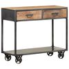 vidaXL Mesa consola de madera maciza reciclada 90x35x74 cm