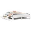 vidaXL Cama sin colch&oacute;n madera maciza de pino blanca 180x200 cm