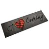 vidaXL Alfombra de cocina lavable terciopelo texto Cooking 45x150 cm