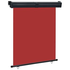 vidaXL Toldo lateral de balc&oacute;n rojo 145x250 cm