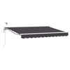 vidaXL Toldo Retr&aacute;ctil El&eacute;ctrico Antracita y Blanco 3,5 x 2,5 m