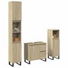 vidaXL Set de muebles de baño 3 pzas madera contrachapada roble Sonoma
